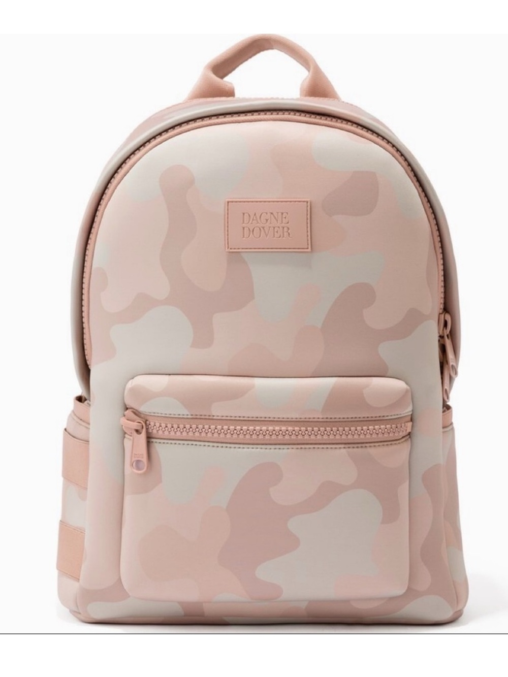 Dagne Dover Large Camo Backpack in Pink and Cream
